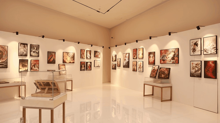 （鹿溟山“共赴山海”个人画展）