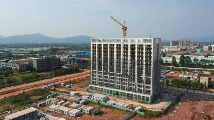 △ 广东华昌新型铝材项目施工。资料图 图源 四会发布