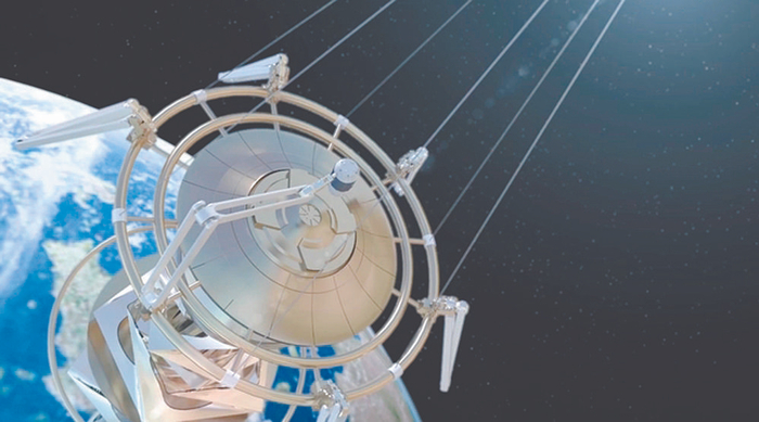     图为地球空间站效果图
