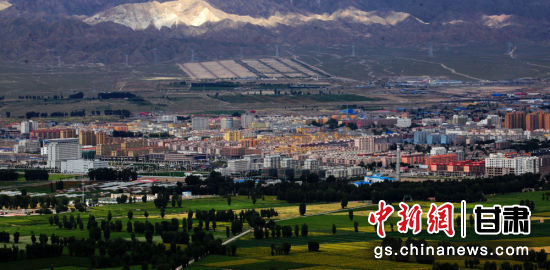 　　图为张掖山丹县城全貌。（资料图）山丹县委宣传部供图。