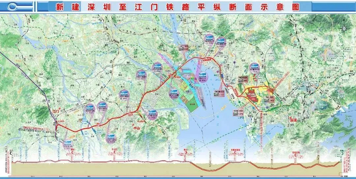 深江铁路线路示意图（资料图）