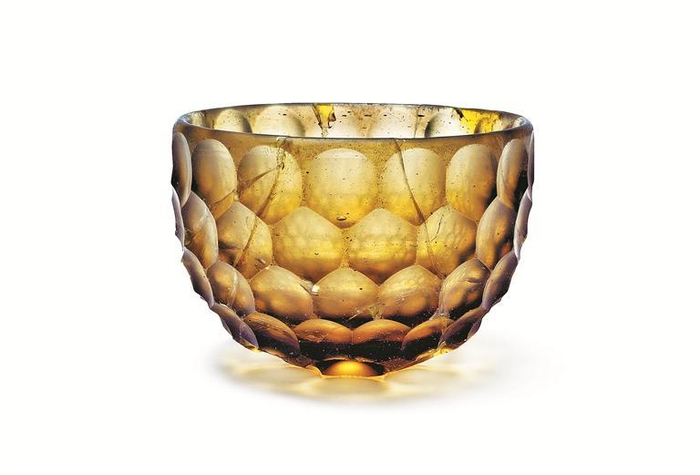 半球形磨花碗（公元5世纪~7世纪，伊朗）