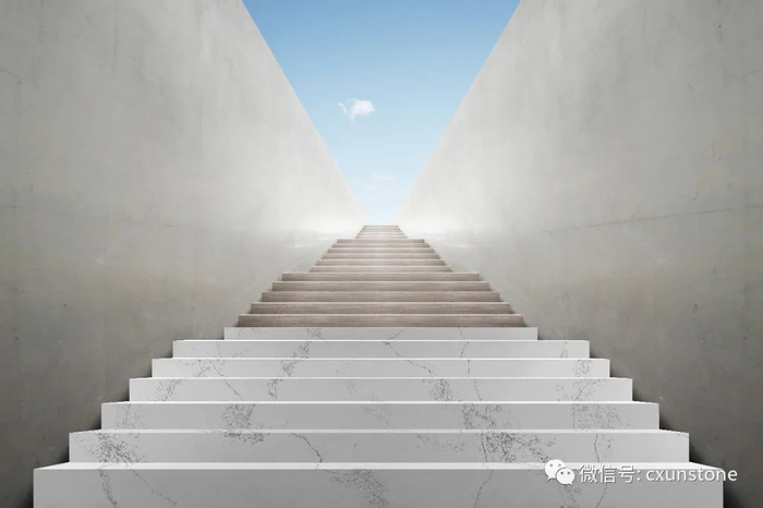 ▲中迅石英石墙/地面应用图