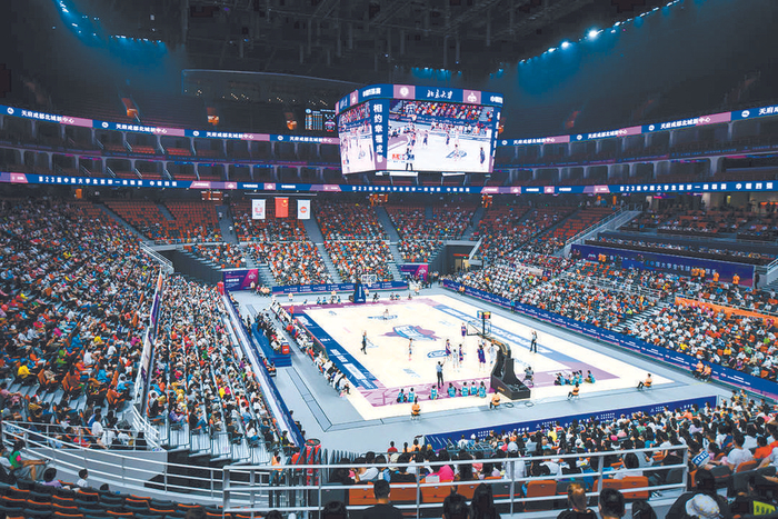 凤凰山全民健身中心室内篮球馆