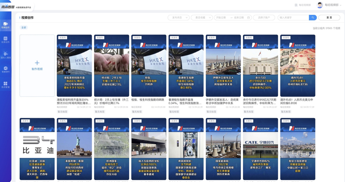 每经“雨燕智宣”系统截图