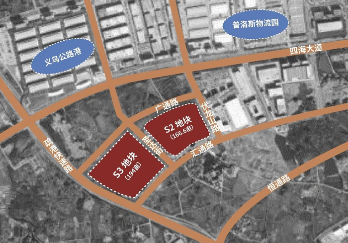 义乌跨境电商智能化综合物流服务基地区位示意图（受访者供图）