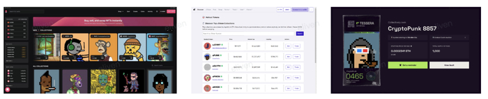 部分 NFT 碎片化平台