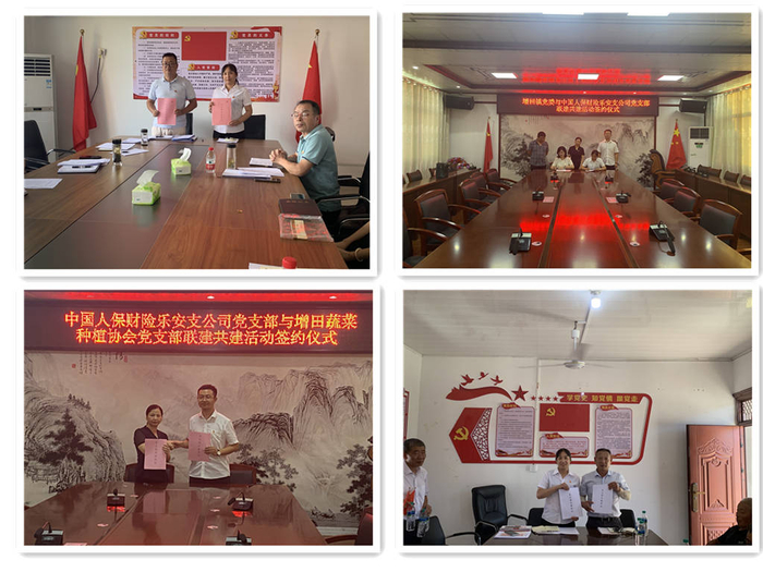 　　人保财险抚州市分公司各经营机构党支部与乐安县村级党支部的共建对接