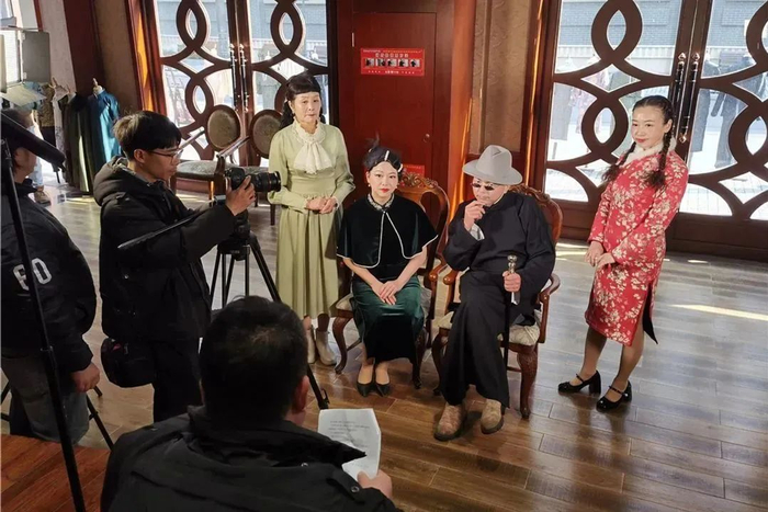 △内景拍摄现场