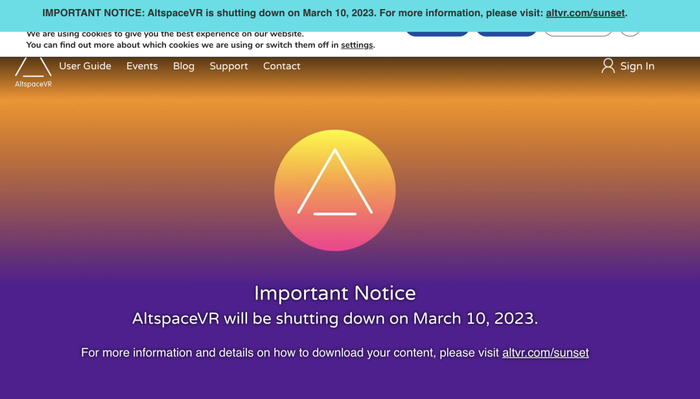 图片来源：AltspaceVR 官网