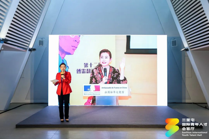 　　△中央广播电视总台CGTN法语频道主持人张善辉