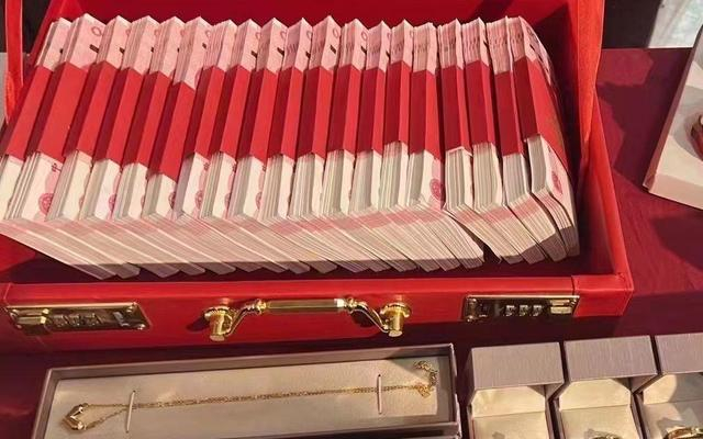 山东南部某地彩礼。受访者供图