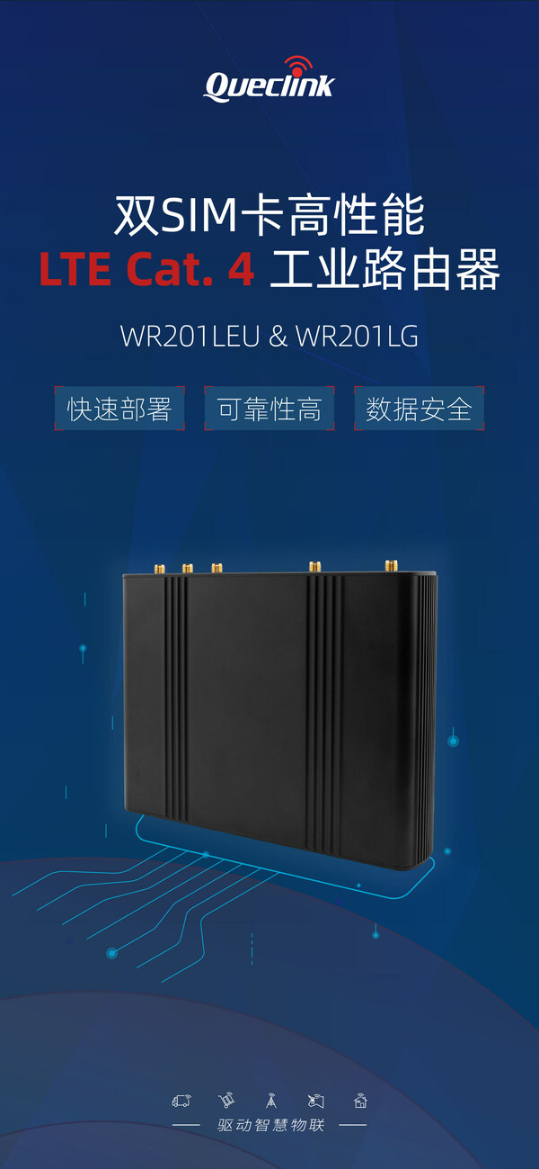 　　移为通信工业路由器WR201LG、WR201LEU