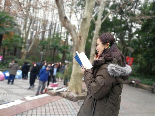 曹再飞的读诗活动，吸引了很多大学生参与。受访者供图