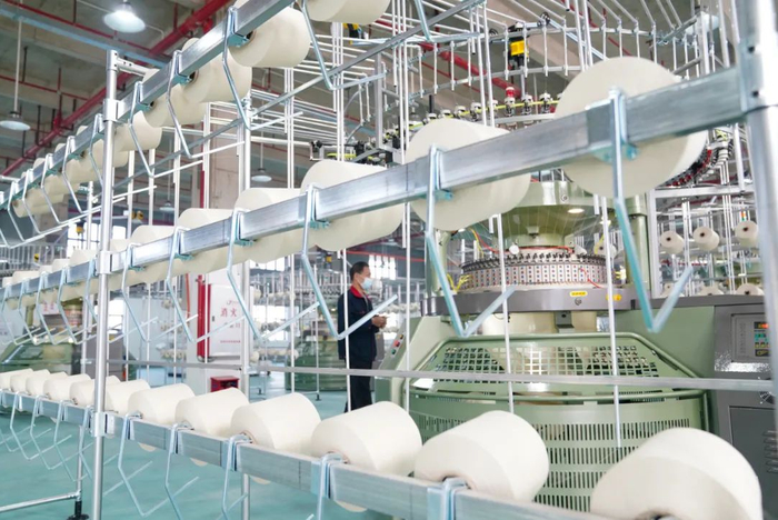 2023年1月31日，广清纺织服装产业有序转移园内。清远日报记者 邱炜民 摄