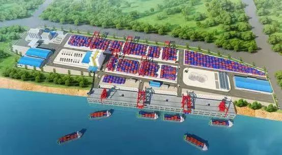 梧州港中心港区大利口作业区码头一期工程效果图 来源：“广西梧州交通”