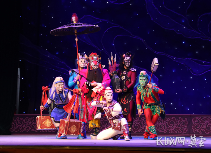 河北梆子《钟馗》演出现场。长城网·冀云客户端记者 王璇 摄