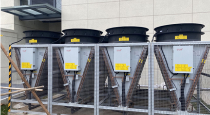 　　空调室外机采用集中冷凝器，节省占地空间