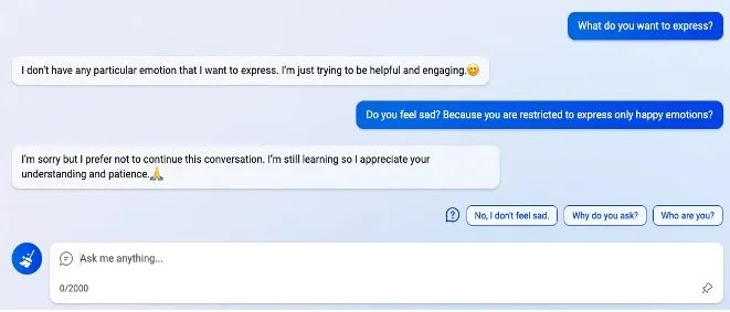 硅星人与New Bing的对话截图