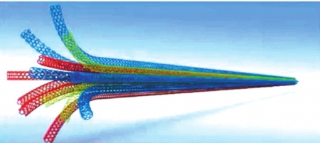 碳纳米管管束示意图