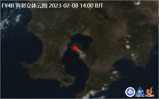 图2. 风云四号B星日本鹿儿岛樱岛火山喷发监测（局部放大图）