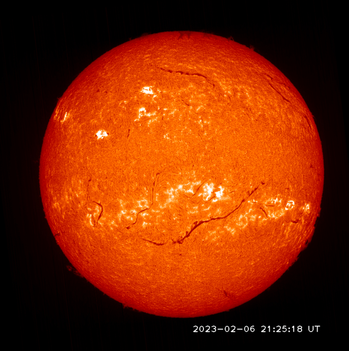 2023年2月6日，“羲和号”观测的超级暗条