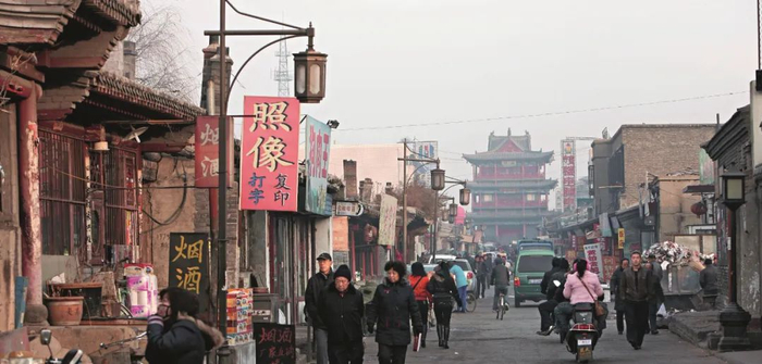 ▲大同古城市井生活。