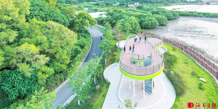 马宫街道长沙湾观鸟台。 