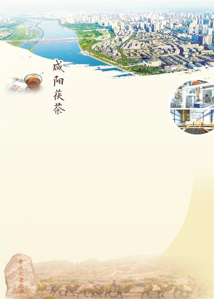 上图：咸阳市鸟瞰图。