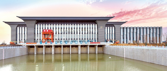 引江济淮工程派河口泵站。 王世保 摄