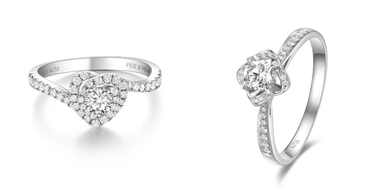 　　「欢心」钻戒 「意融」钻戒