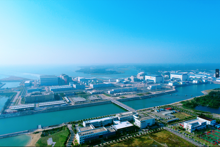 图为中广核广西防城港核电基地