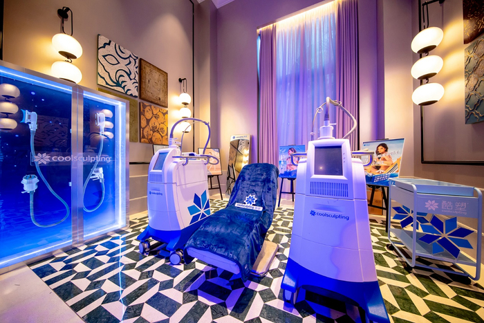 　　酷塑®冷冻减脂仪现场展示区