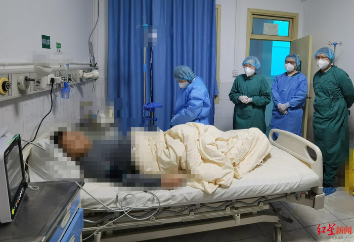 ▲患者在医院接受治疗