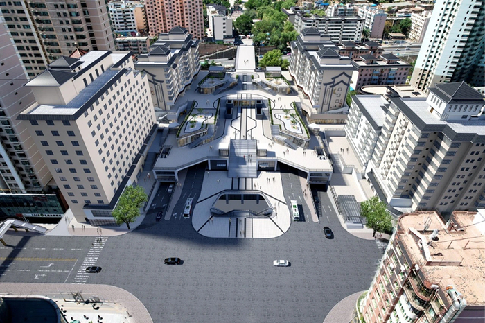 兰州五泉下广场提升改造项目效果图