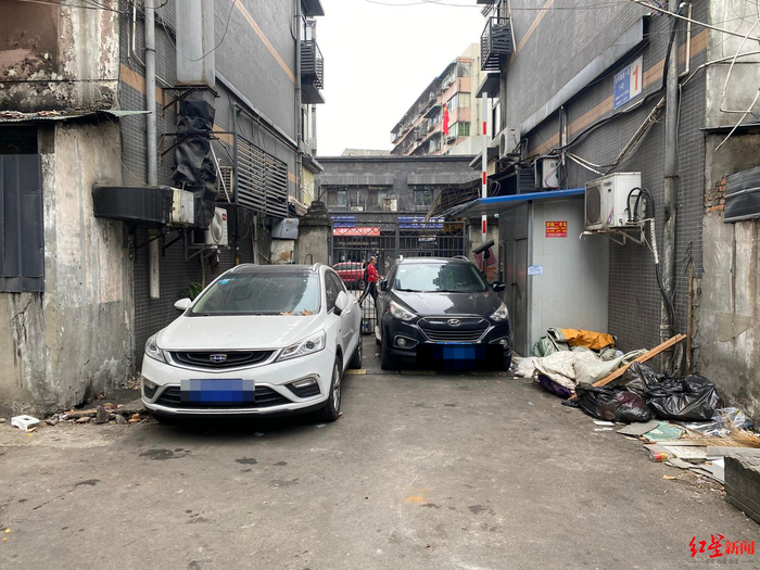 ▲堵塞的消防通道