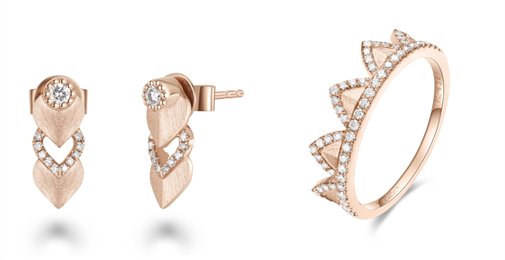   「穿山金甲」轻奢款耳饰、戒指