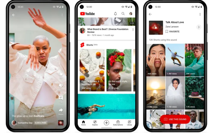 YouTube Shorts，图源网络