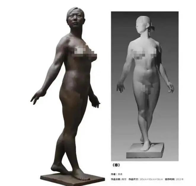 左图为陈亮作品，右图为黄勇作品。   本文图片 封面新闻