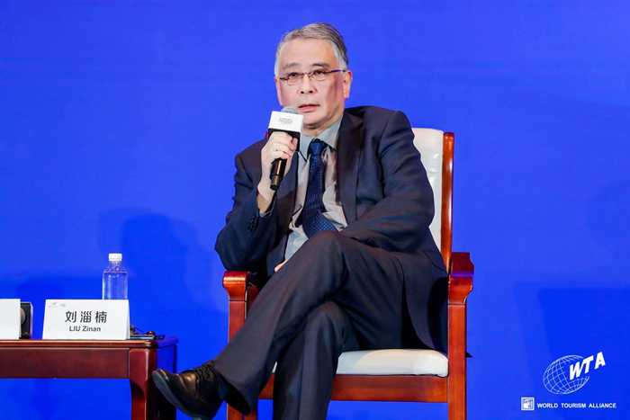 皇家加勒比游轮集团全球高级副总裁、亚洲区主席刘淄楠（图片由主办方提供）