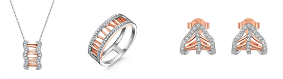   「夏梦」轻奢款项链、戒指、耳饰