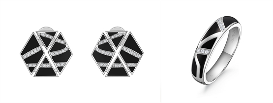   「山亭夏日」轻奢款耳饰、戒指