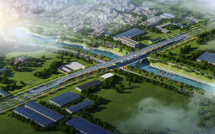 ▲赛汗路节点鸟瞰图