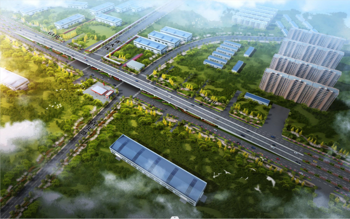 ▲青大线节点鸟瞰图