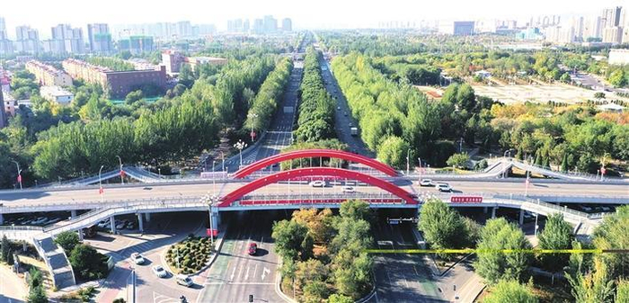     路路畅通的包头城市一景（包头市发展改革委提供）