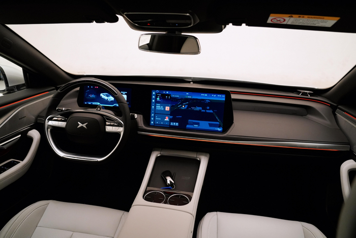 新款小鹏P7内饰摄/贝壳财经记者白昊天