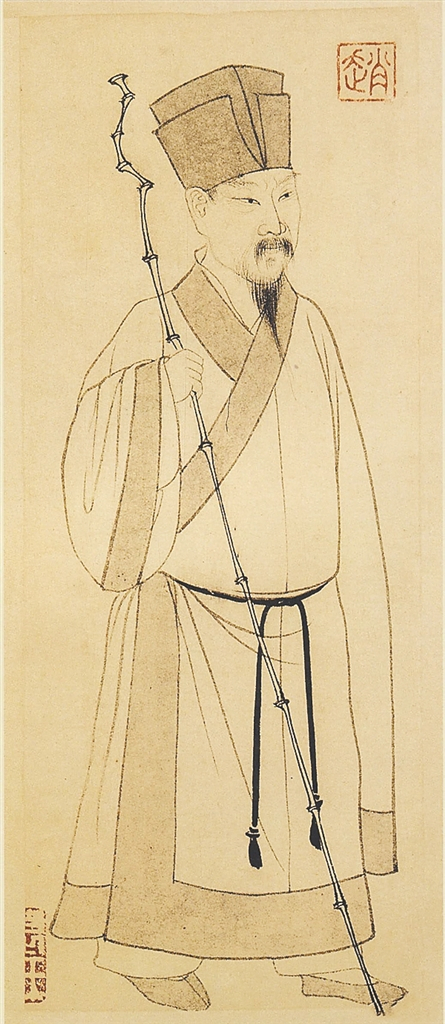 赵孟頫绘 《东坡像》。资料图