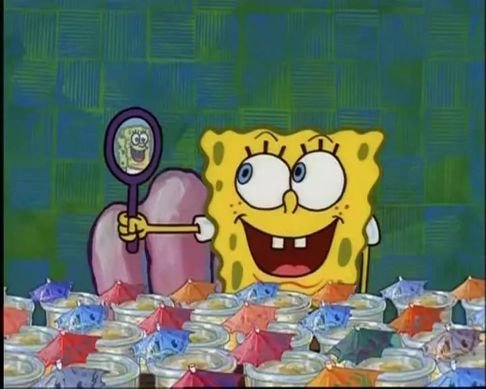 海绵宝宝就是典型的“ADHD”患者。/《海绵宝宝第一季》