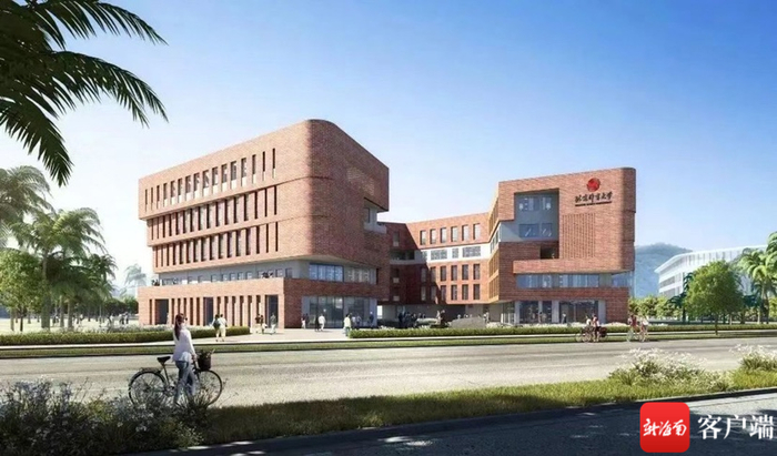 陵水黎安国际教育创新试验区北京体育大学阿尔伯塔国际休闲体育与旅游学院楼效果图。陵水黎安国际教育创新试验区供图