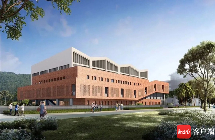 陵水黎安国际教育创新试验区北京体育大学阿尔伯塔国际休闲体育与旅游学院专享区篮球馆效果图。 陵水黎安国际教育创新试验区供图